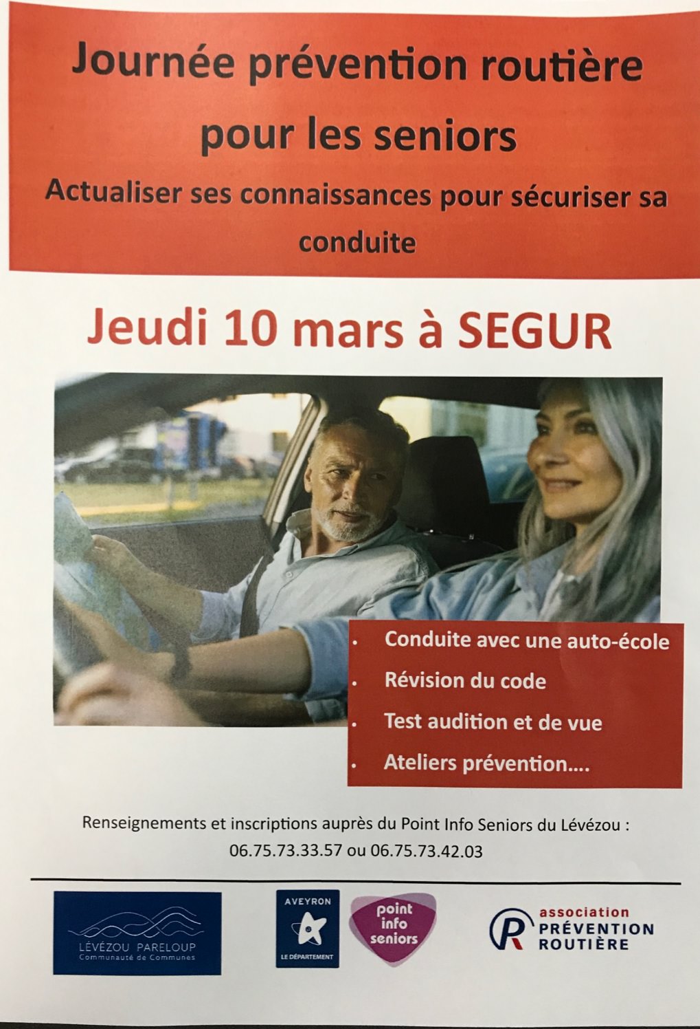 Lire la suite à propos de l’article Journée prévention routière pour les seniors