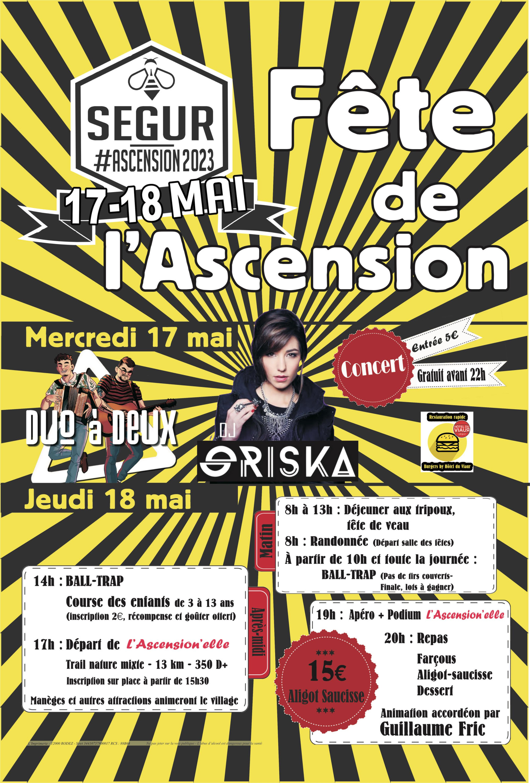 Lire la suite à propos de l’article FÊTE A SEGUR: 17 ET 18 MAI 2023